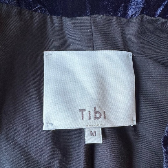 Tibi Creased Velvet Liam Blazer New Size Medium - Picture 6 of 8